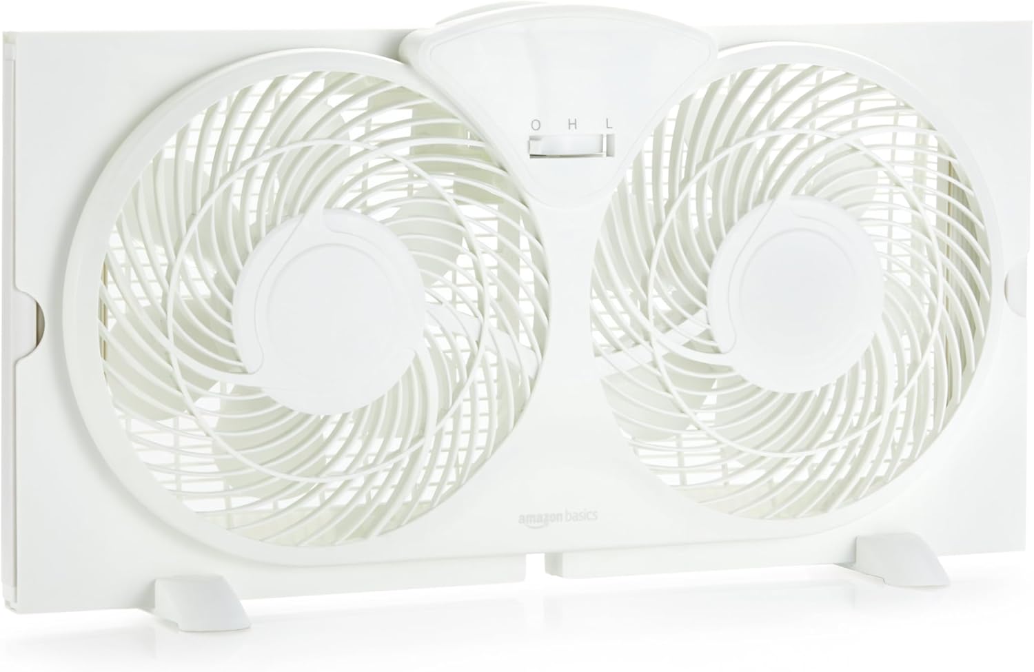 Amazon Basics Twin Window Fan (9-inch)