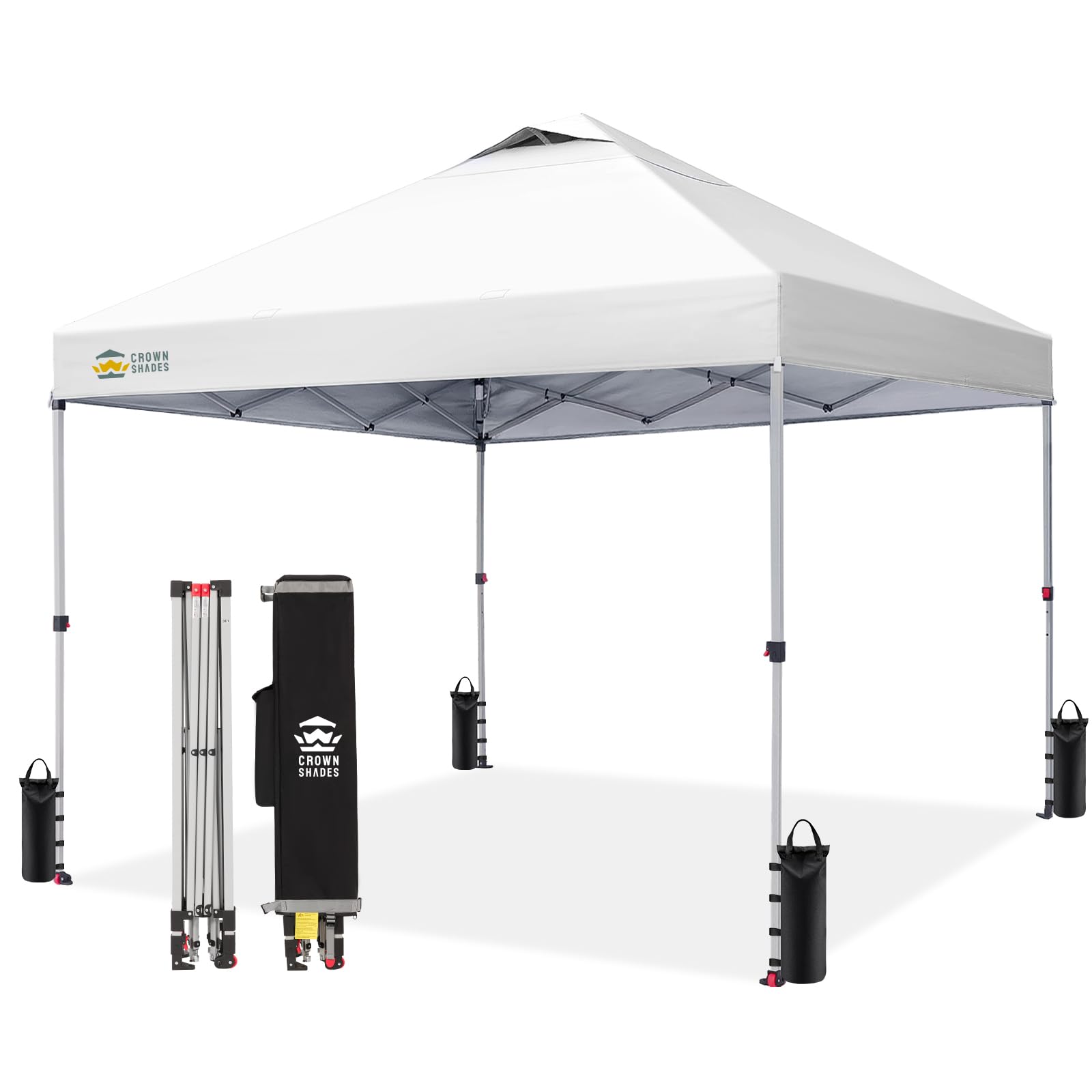 Crown Shades 10x10 Pop Up Canopy Tent (One Push / center-lock)