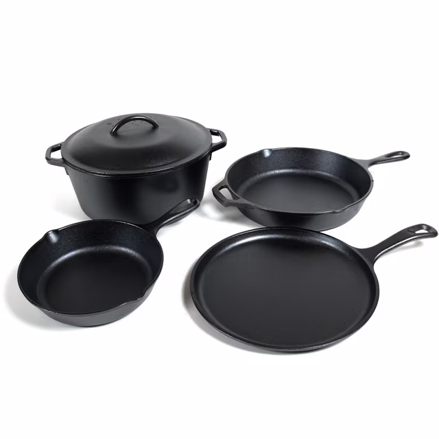 Lodge Pre-Seasoned Cast Iron 5-Piece Set