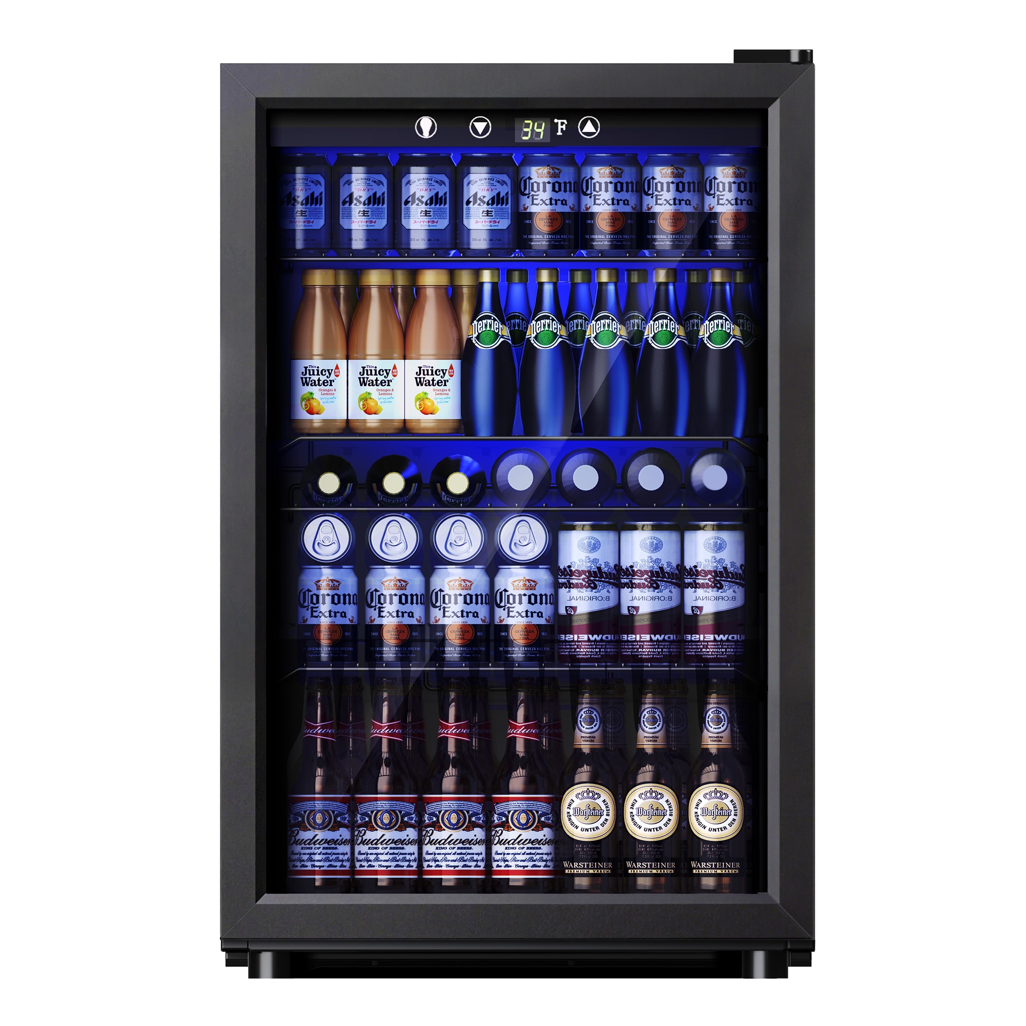 Whynter BR-1211DS 136-Can Freestanding Beverage Refrigerator