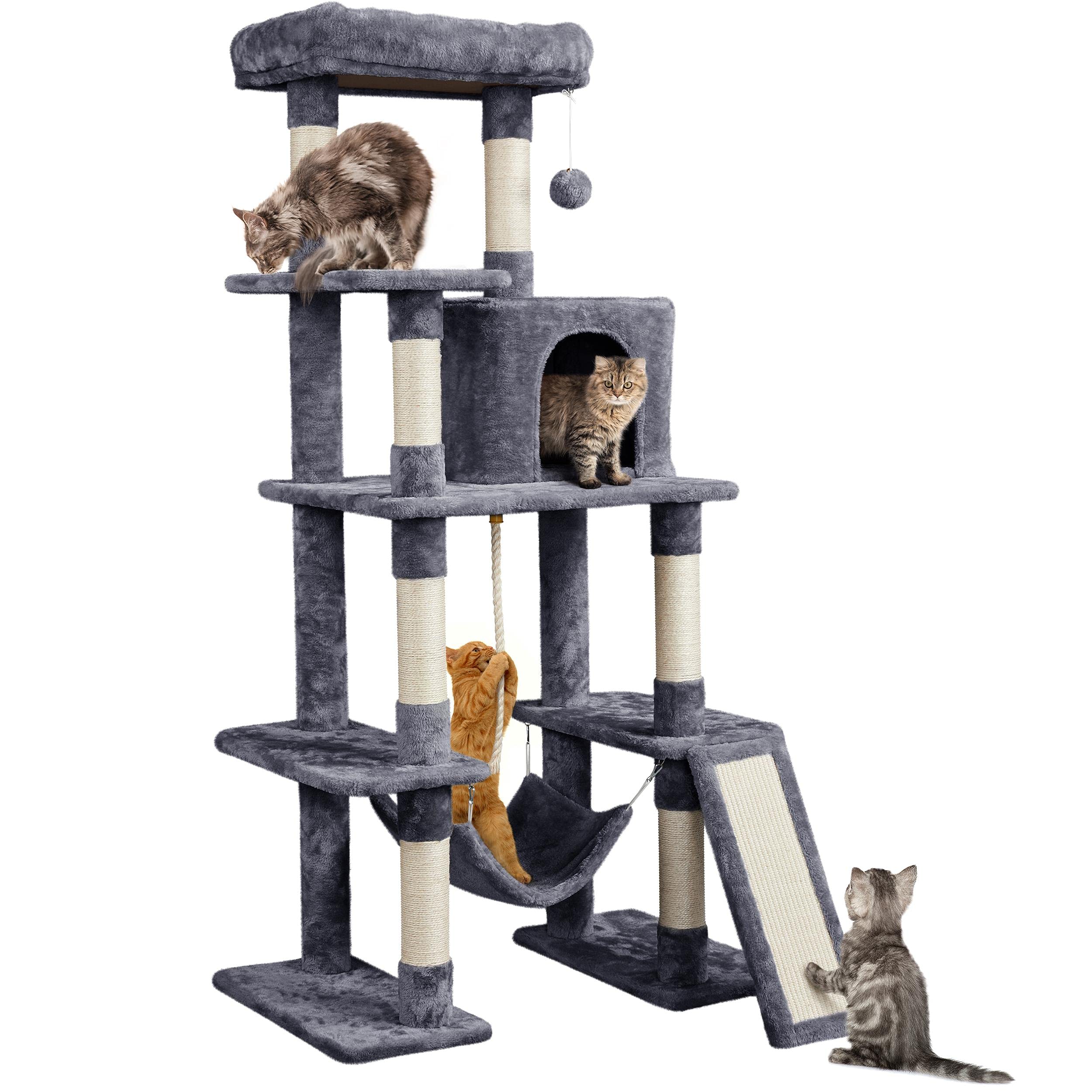 Yaheetech 63in Sturdy Large Cat Tree
