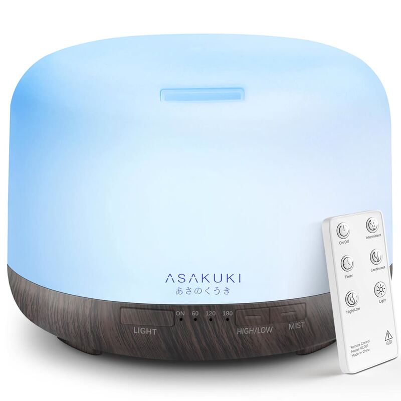 ASAKUKI 500 mL Essential Oil Diffuser