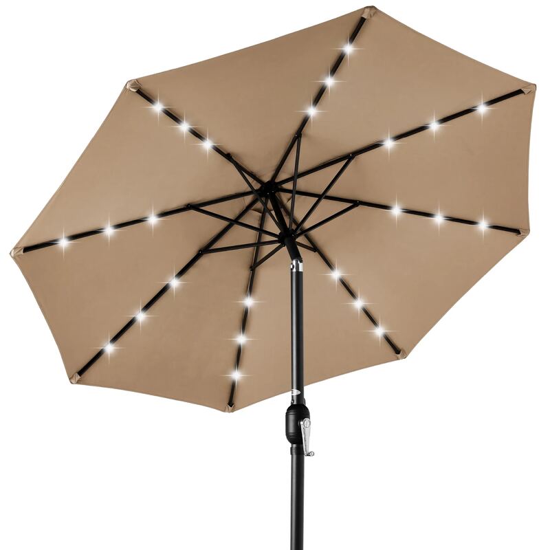Best Choice Products 10-Foot Umbrella With Solar Lights