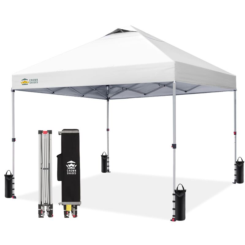 Crown Shades 10x10 Pop Up Canopy Tent (One Push / center-lock)