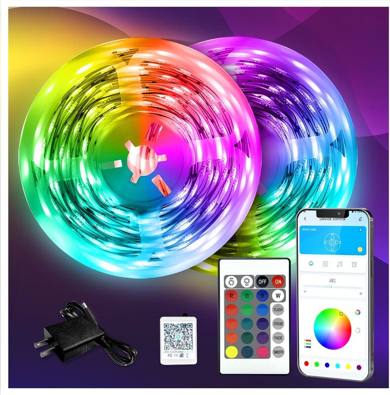 DAYBETTER 130 ft Color-Changing LED Strip Lights