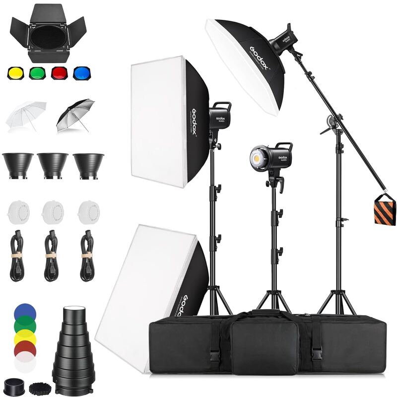 Godox SL60IID Softbox Lighting Kit (3-Light)
