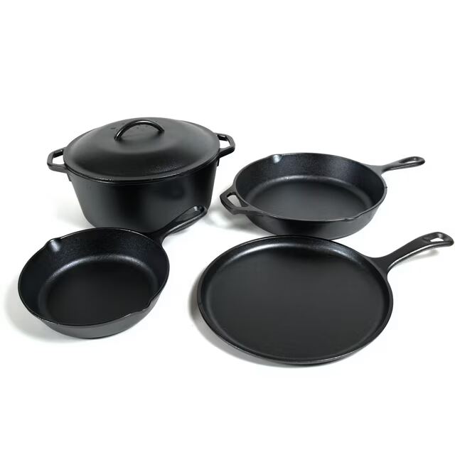 Lodge Pre-Seasoned Cast Iron 5-Piece Set