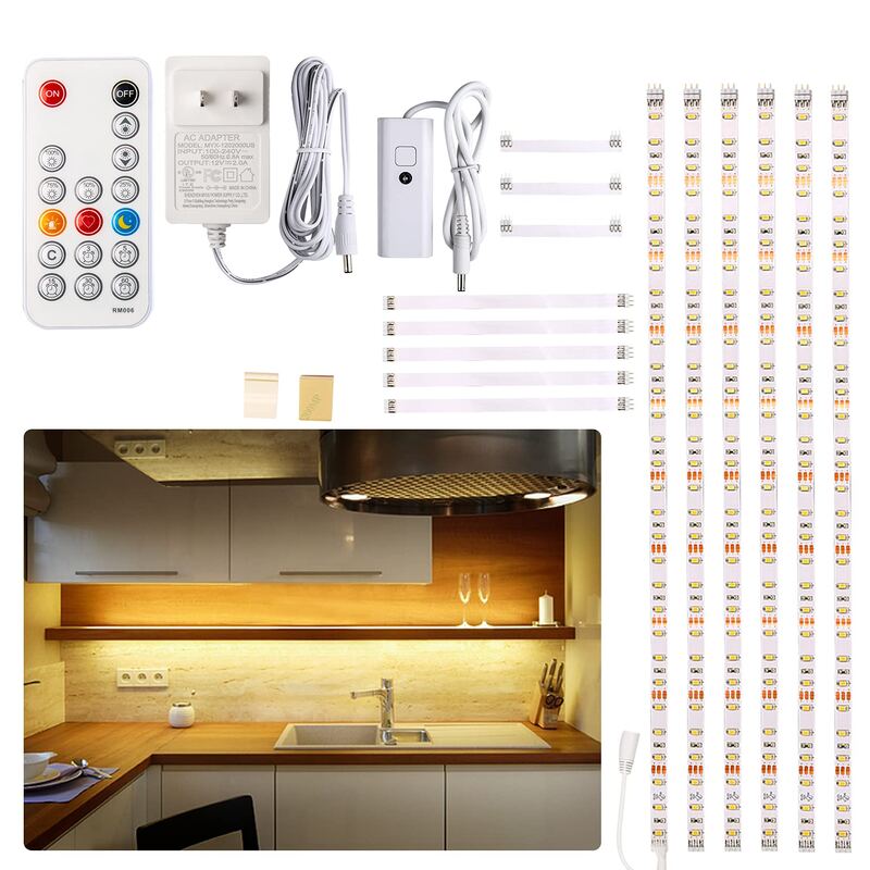 WOBANE Under Cabinet LED Lighting Kit
